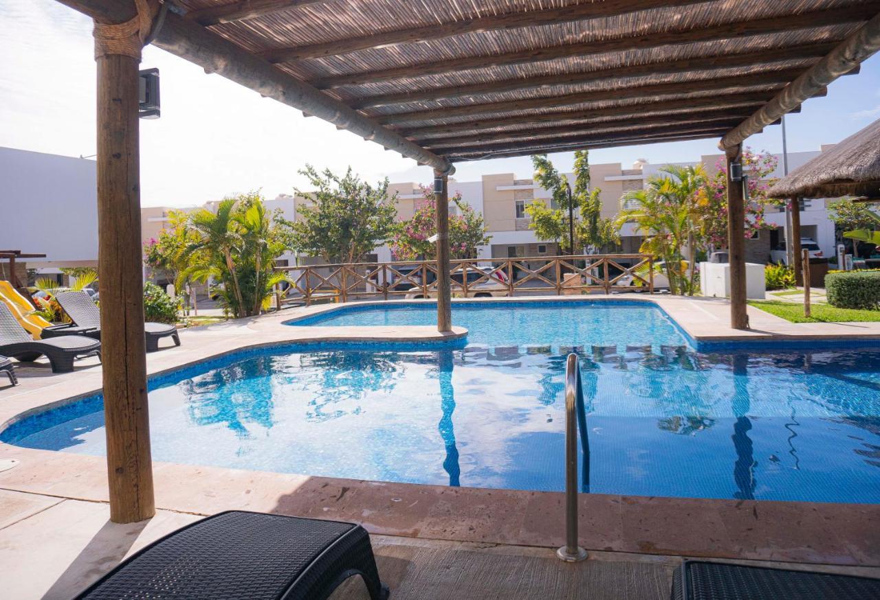 Вилла Casa En Privada Frente A La Playa Con Alberca! Масатлан Экстерьер фото